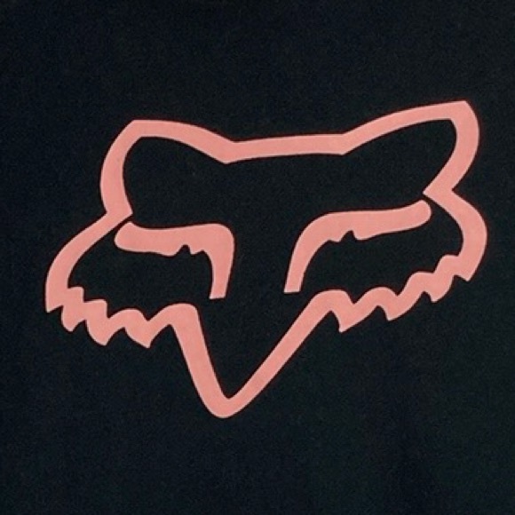 FOX Head Black Hoodie Sweatshirt With Graphic - Picture 2 of 11